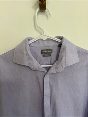 Michael Kors Lavender Men's Long-Sleeve Dress Shirt